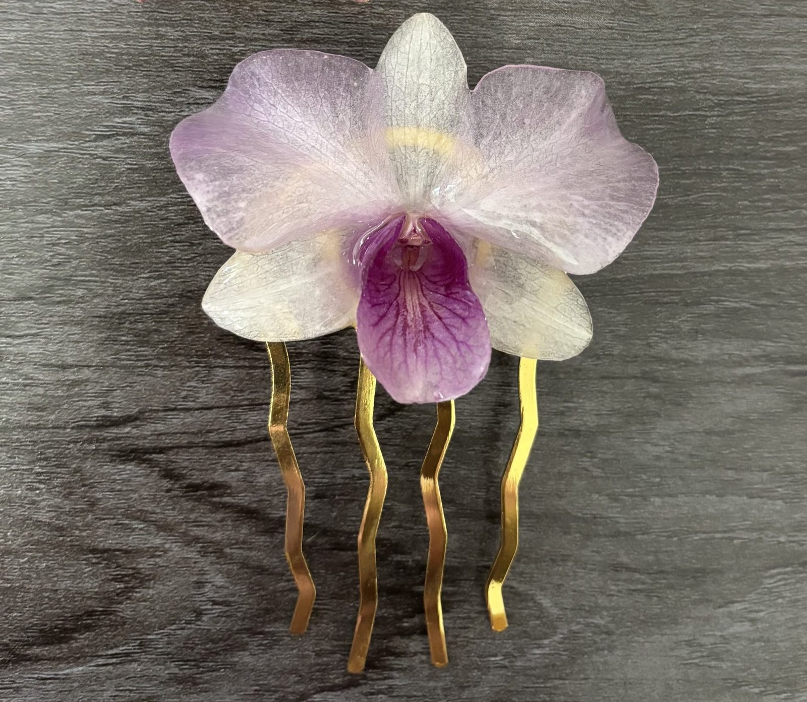 Real Orchid Hair pick — Real Orchid Hair pick